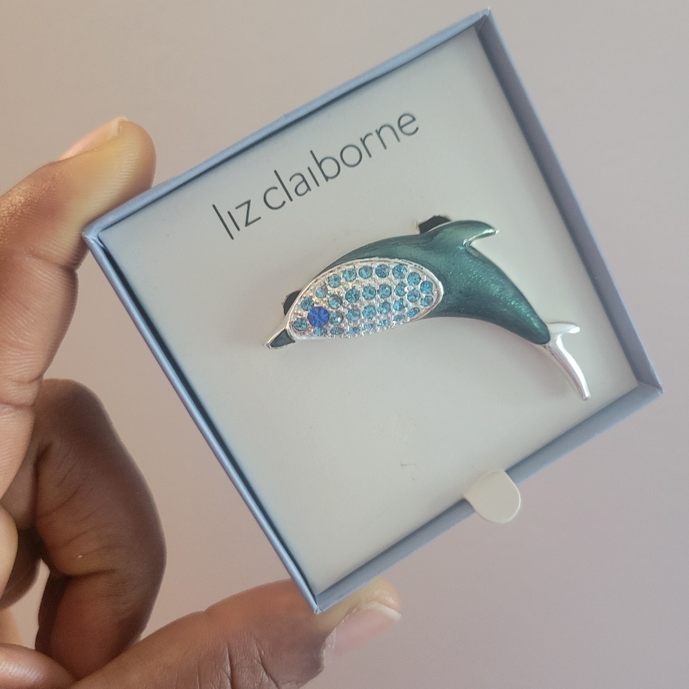 Liz Claiborne Dolphin Brooch